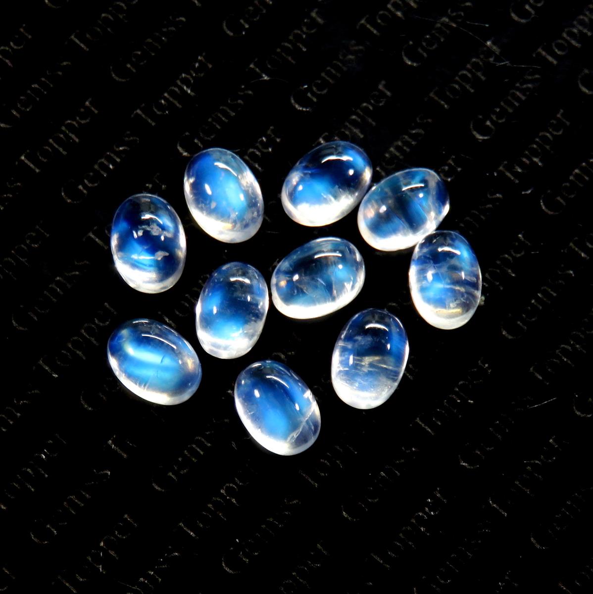 Rainbow Moonstone 8x10 mm Oval Cabochon